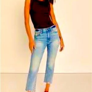 DAZE JEANS BY SHY GIRL! HIGH RISE, CROP FLARE SIZES 24-29! VERY STYLISH 👖 JEANS